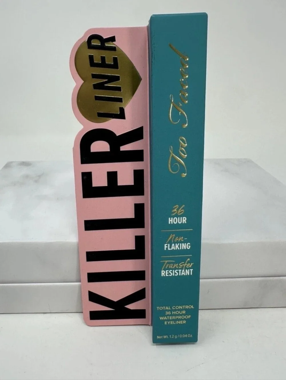 NIB Too Faced Killer Turquoise Liner Total Control 36 Hour Waterproof Eyeliner